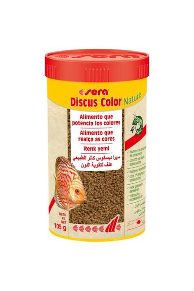 SERA Discus Color Nature 250 ml. 105 gr Orjinal Kutusunda SKT : 11/2025