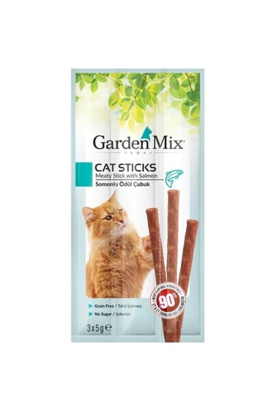 Gardenmix Somonlu Kedi Stick Ödül 3*5g 1 adet Skt: 09/2026