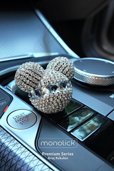 Monolick Diamond Kristal Ve Baget Taşlı Mickey Mouse Araba Oto Klima Petek Ar...