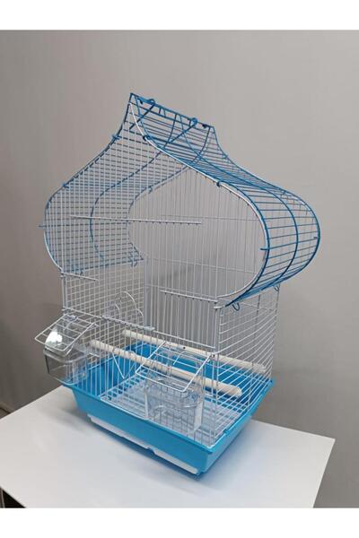 netx Damla Mavi Kafes H1105A-R 40x23x52 cm Kanarya Muhabbet Kuşu için