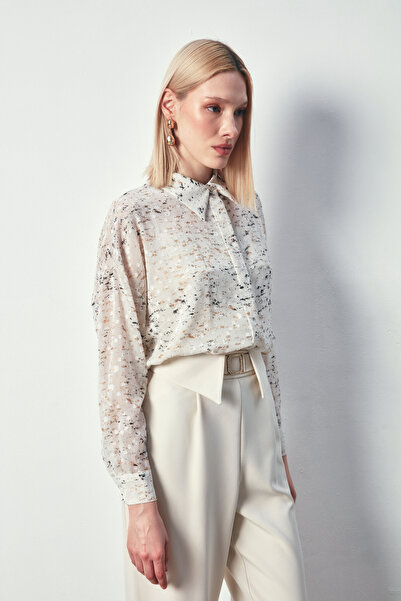 Sateen Широка сорочка з вараком - Камінь-Золото