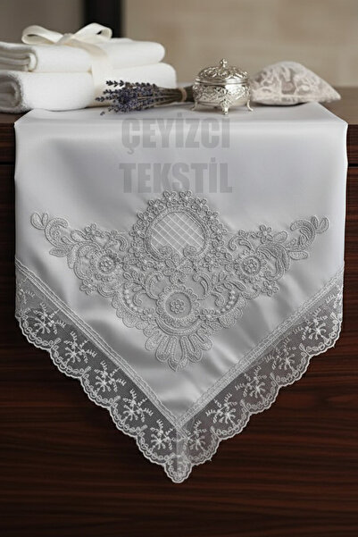 Çt Çeyizci Tekstil Γαλλική δαντέλα σατέν πολυτελής δέσμη - Πακέτο αρραβώνων π...