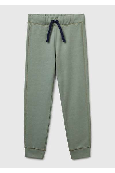 United Colors of Benetton Φούτερ για αγόρια με λογότυπο χακί πίσω τσέπη