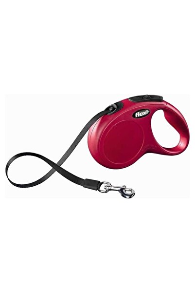 Flexi New Classic Şerit Otomatik Köpek Gezdirme Tasması 3 Mt TR-Kırmızı-Large