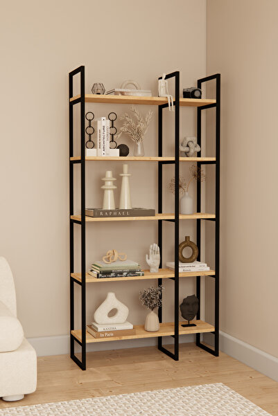 Phobia Solto Home OB5-14 Dekoratif Metal Kitaplık | 180 cm Çok Amaçlı Raf Sta...