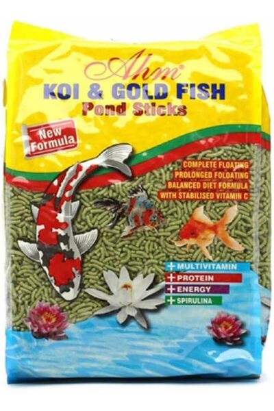 Ahm Koi Gold Fish Green Sticks 1Kg Skt:05/2027