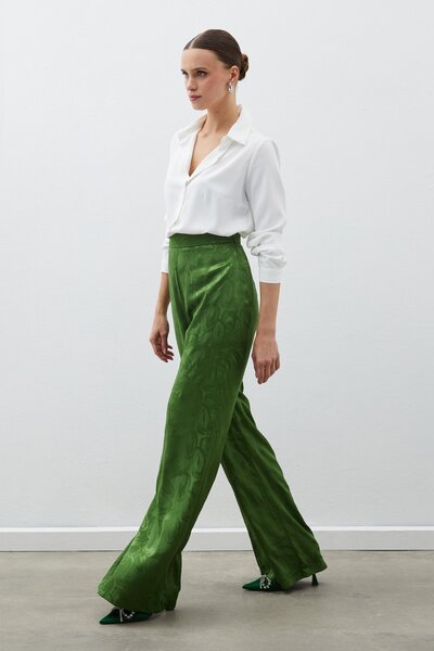 Sateen Жакетні штани - ЗЕЛЕНІ