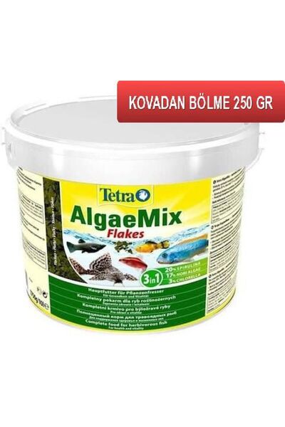 Tetra Algae Mix Flakes 250 gr. (Açık) Bitkisel Pul SKT:11/2027 Orjinal Anadol...