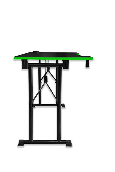 XMAX / JetKur Siyah MDF Bilgisayar Oyuncu Masası 140x70cm Sallanmaz Metal Ayaklı - Pratik Kurulum