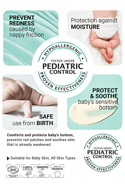Gamarde Baby Diaper Cream 100ml – Certified Organic Fragrance-Free Nappy Rash Cream