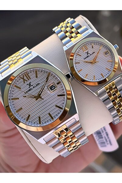 Daniel Klein Couple Couple Watch Steel Band 3 Atm Water Resistant Special Design Wristwatch Vs.Blkt.011