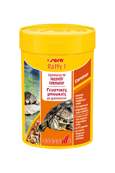 SERA Raffy I Gammarus 100 ml Skt :11/2027 12gr Kablumbağa Ve Kertenkele Orjinal Kutusunda