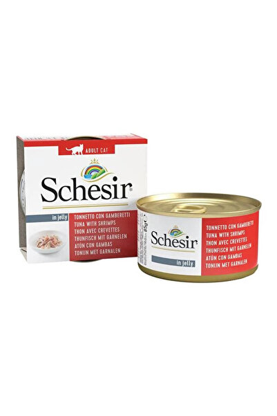 Schesir Cat Jelly Ton Balıklı Ve Karidesli Kedi Konservesi 85 Gr Skt: 04/2027