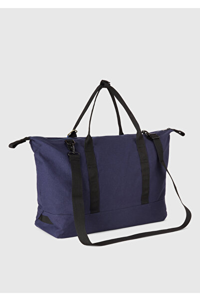 United Colors of Benetton Men's Lavender Blue Canvas Duffel Bag