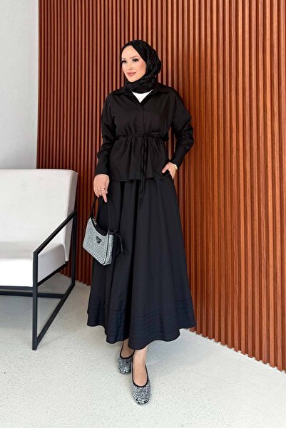 Melike Tatar Σετ φούστας από ποπλίνα 32-2225-1