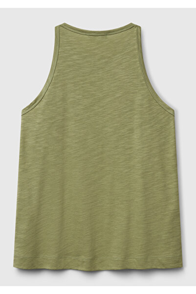 United Colors of Benetton Γυναικείο φυσικό πράσινο Modal Mixed Slub Singlet