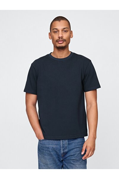 GAP Erkek Lacivert Heavyweight Original T-Shirt