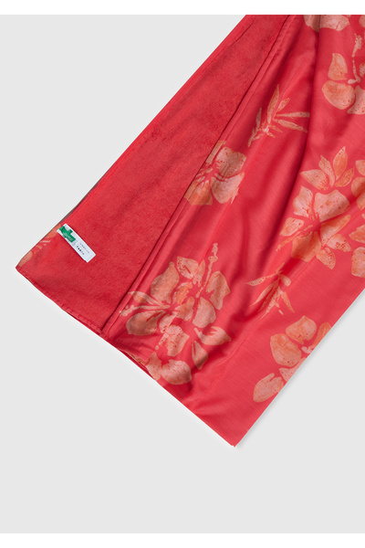 United Colors of Benetton Unisex Blue Mix Flower Patterned Double Sided Beach Towel