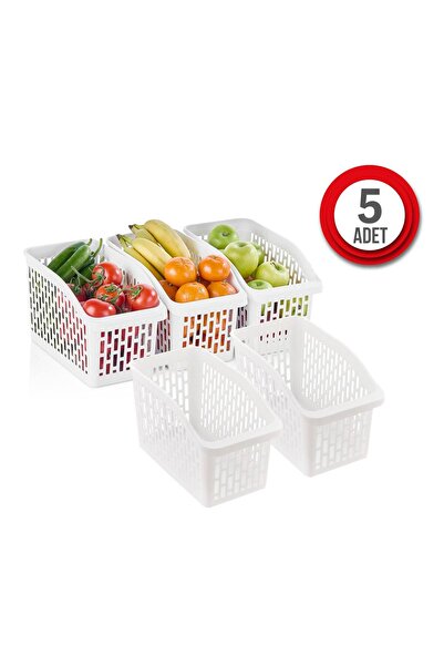 ORGANİZERS 5 Pieces of Refrigerator Organizer Basket Organizer