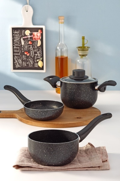 EMEL 12 Cm Mini Tencere Seti (EK GIDA MAMA SETİ)