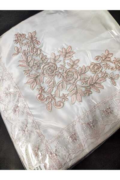 Çt Çeyizci Tekstil French Laced Embroidered, Satin Luxury Dowry Bundle, Engagement Bundle