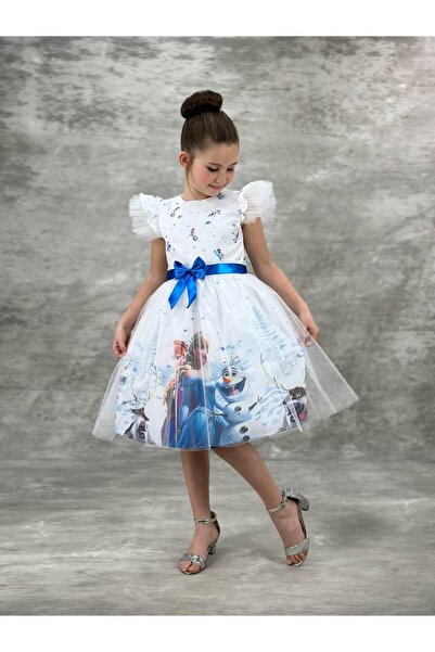 BİLGEN Style SET DE ROCHIE DE SEARĂ PENTRU FETE, TUL, FLUFFY ELSA, SET DE ROCHIE DE SEARĂ PENTRU PETRECERE-ANIVERSARE