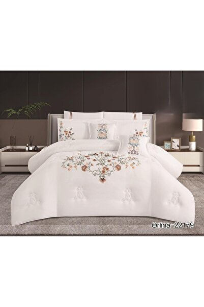 XI DUO طقم لحاف مفرش سرير نفرين فخم ملكي ليمنحك راحة والاناقة الى غرفتك من المايكروفايبر مقاس 240*260 سم