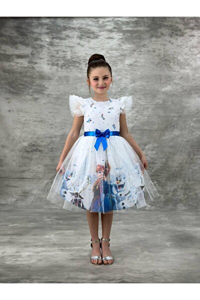 BİLGEN Style SET DE ROCHIE DE SEARĂ PENTRU FETE, TUL, FLUFFY ELSA, SET DE ROCHIE DE SEARĂ PENTRU PETRECERE-ANIVERSARE