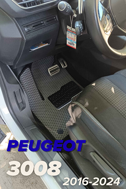 LEVVİA 3008 2016-2024 Uyumlu Premium Eva Paspas Seti Tam Set Paspas Takımı