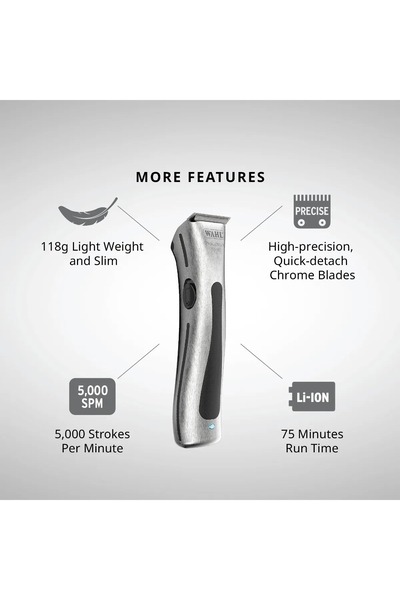 Wahl Beret Prolithium series hair trimmer silver