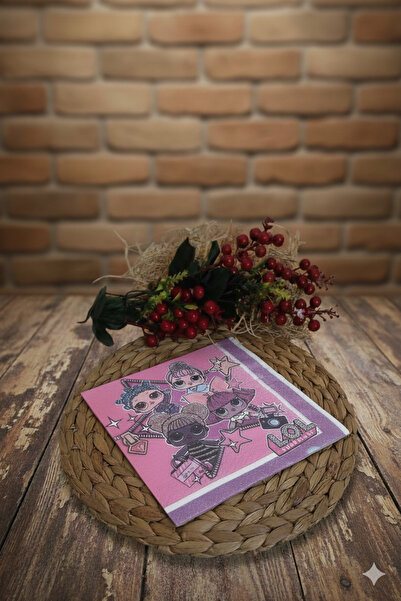 Deniz Party Store Χαρτοπετσέτα με θέμα Lol Doll 33x33 cm 20 τεμάχια