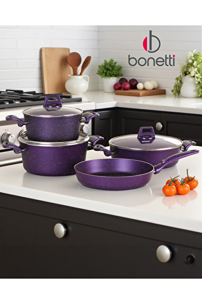Bonetti 7 Parça Granit Tencere Seti