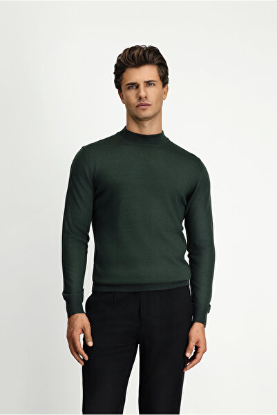 Kiğılı Half Turtleneck Regular Fit Woolen Knitwear Sweater