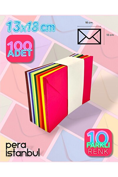 Pera İstanbul 100 Adet Karışık 10 Farklı Renk Hediye Doğum Günü Dilekleri Düğ...