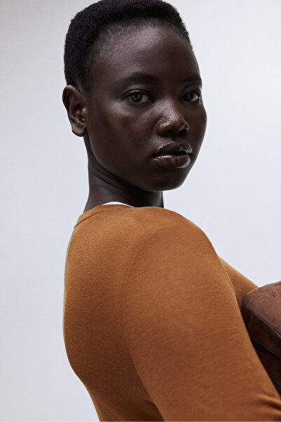 H&M Pima Pamuklu Jarse Üst