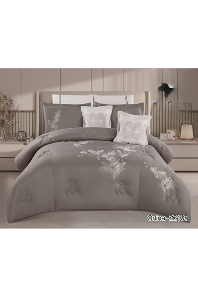 XI DUO طقم لحاف مفرش سرير نفرين فخم ملكي ليمنحك راحة والاناقة الى غرفتك من ال...