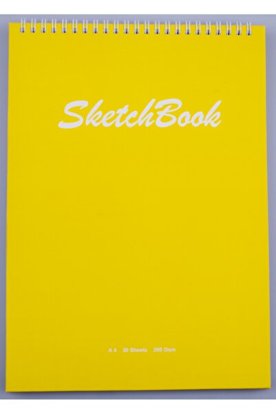 Pagos Yayınları A4 Hardcover Sketchbook 200 Gr. 30 Sheets (60 Pages) 21 X 29.7cm Sketchbook