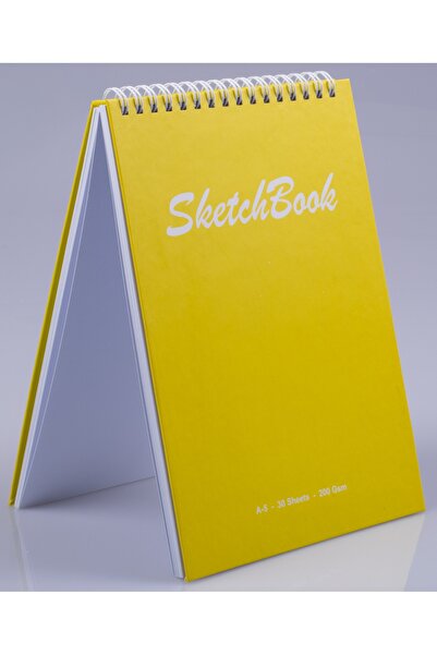 Pagos Yayınları A5 Hard Cover Sketchbook 200 Gr. 30 Sheets (60 Pages) 14.8 X 21 cm Sketchbook
