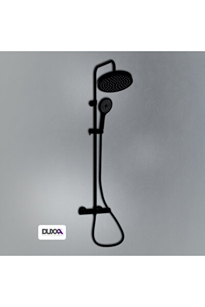 Duxxa ıcon oval termostatik bataryalı krom duş seti