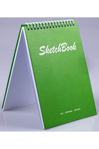 Pagos Yayınları A5 Hard Cover Sketchbook 200 Gr. 30 Sheets (60 Pages) 14.8 X 21 cm Sketchbook