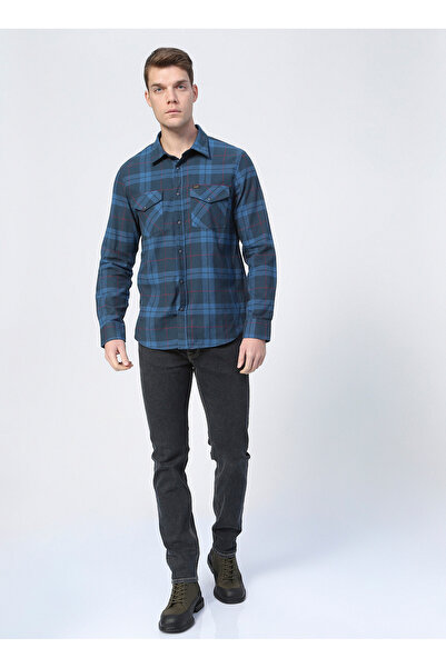 Lee Siyah Erkek Normal Bel Slim Fit Denim Pantolon L701OR47-001_Rider