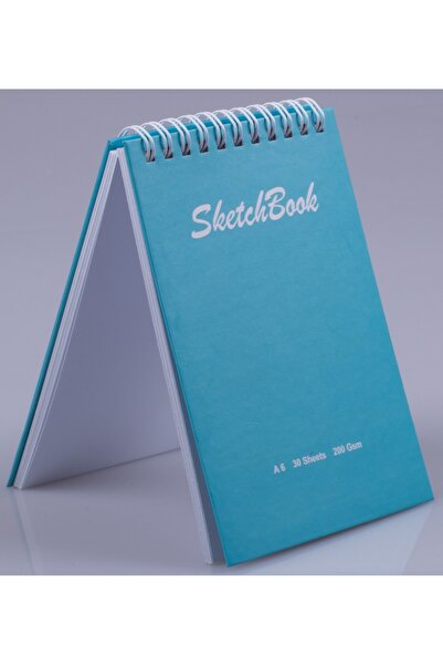 Pagos Yayınları A6 Hard Cover Sketchbook 200 Gr. 30 Sheets (60 Pages) 10.5 X 14.8 cm Sketchbook