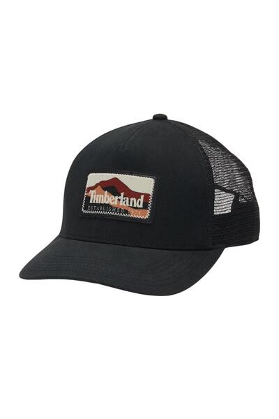 Timberland B0A61X20011-R Mountain Patch Trucker Şapka Siyah