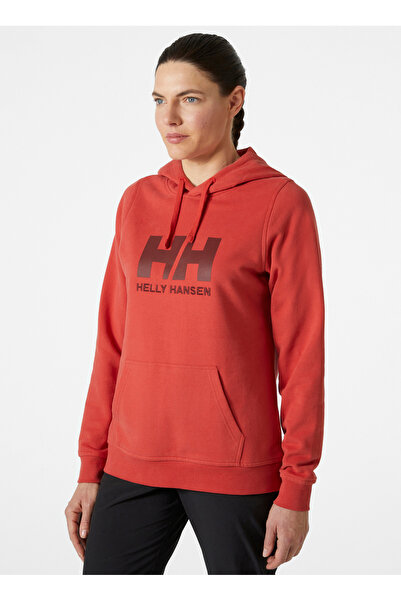 Helly Hansen Kırmızı Kadın Sweatshirt HHA.33978 W LOGO HOOD