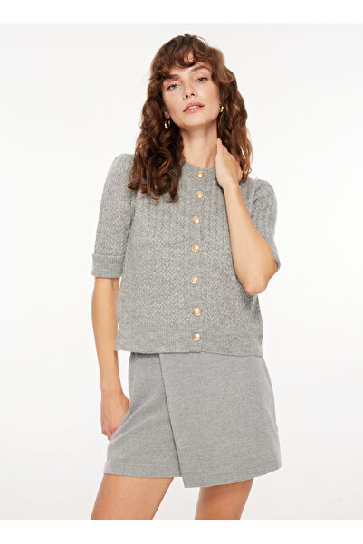 Fabrika Normal Bel Gri Kadın Mini Etek F3WL-ETK4