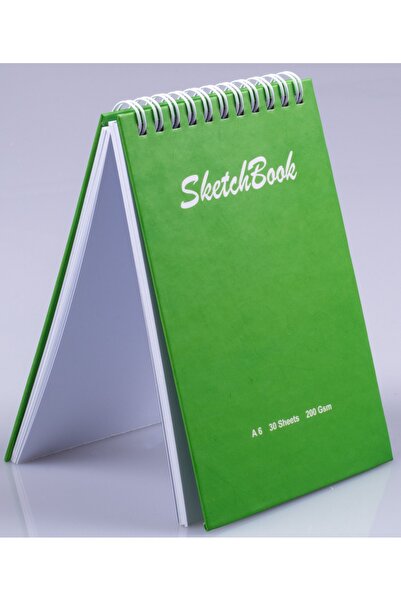 Pagos Yayınları A6 Hard Cover Sketchbook 200 Gr. 30 Sheets (60 Pages) 10.5 X 14.8 cm Sketchbook