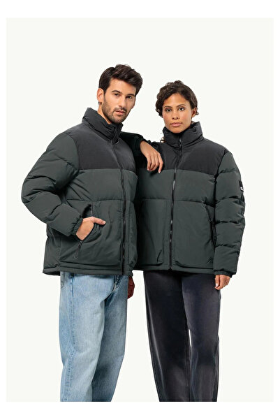 Jack Wolfskin Koyu Yeşil Erkek Kapüşon Yaka Mont Dellbrueck Jkt