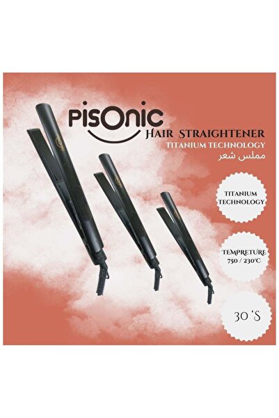 pisonic مكواة فرد الشعر بتقنية التيتانيوم