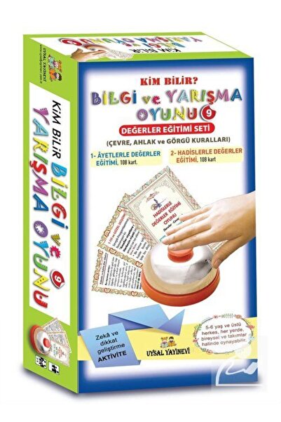 Uysal Yayınevi لعبة المعرفة والمنافسة -9 / مجموعة تعليم القيم