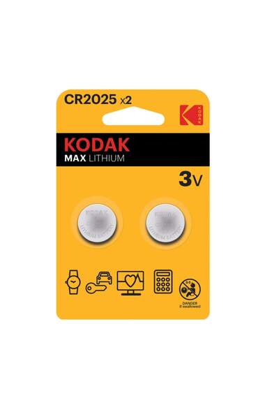 Kodak 2 Adet Cr2025 Ultra Lityum Para Pil